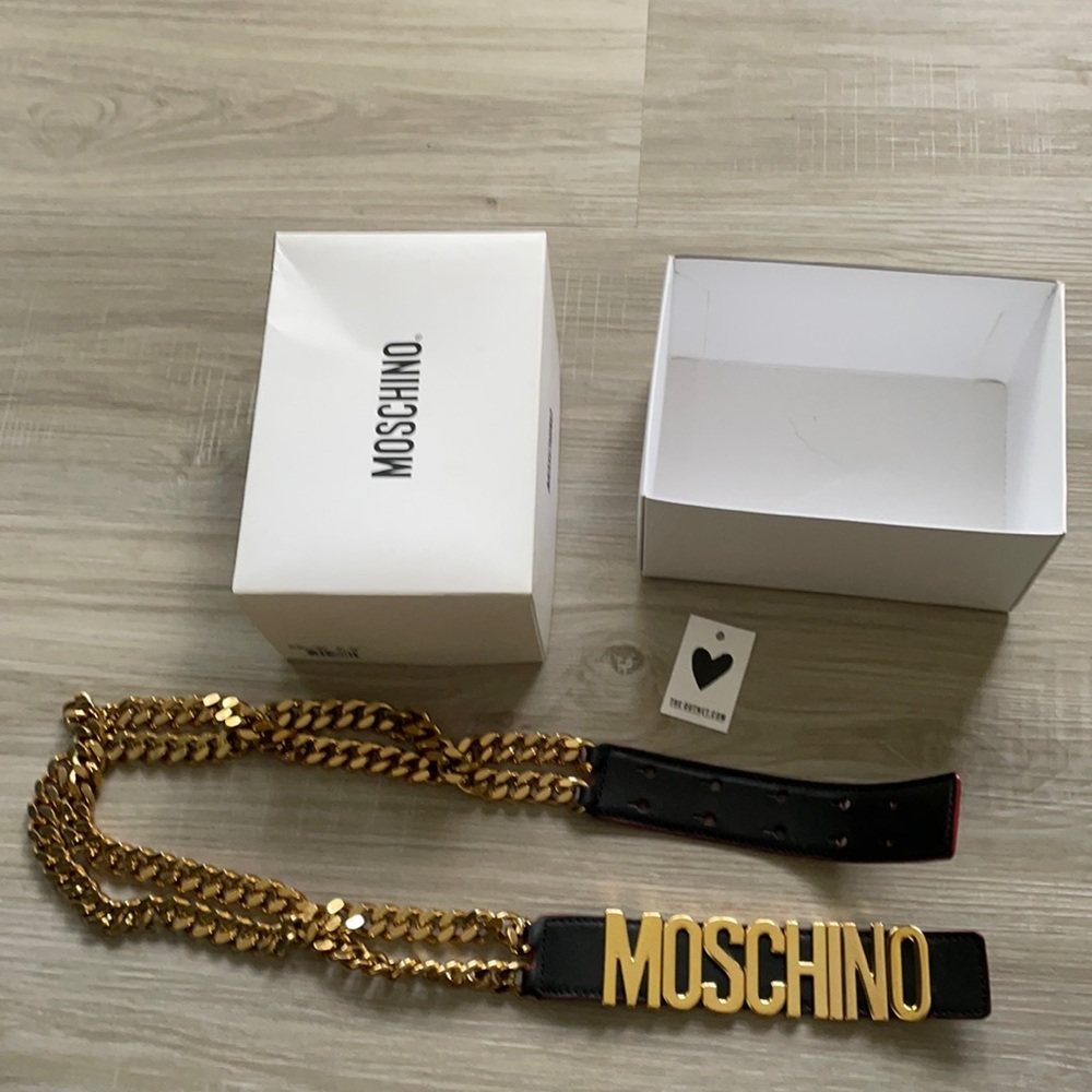 Moschino Women’s Logo Belt